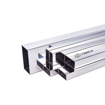 China Competitive Railing Price 201 304 316L Stainless Steel Rectangular Satin Mirror Tube For Railing for sale