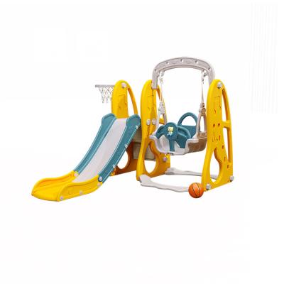 China UV Resistance HDPE Indoor Plastic Kids Playground Indoor Game Slide With Swing Set For Kids for sale