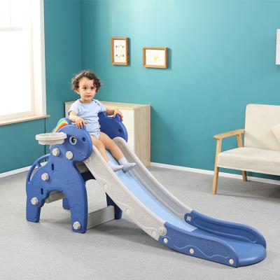 China PE factory pink and light blue baby play slide plastic kids play slide for sale for sale