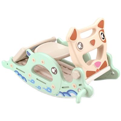 China Ride On Toy Children Play Plastic Baby Rising Toy Animal Rocking Horse Plastic-Rocking-Horse For Sale for sale