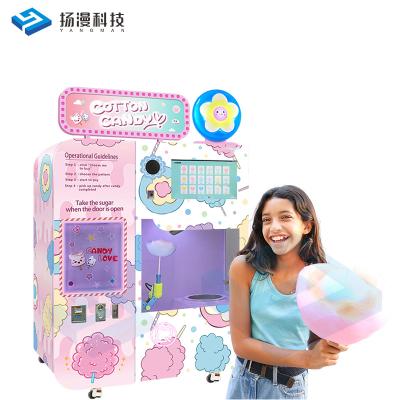 China Commercial Manufactured Sugar Custom Robot Candy Floss Vending Machine For Sale for sale