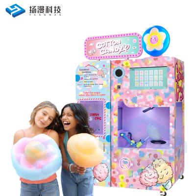 China Yangman Technology Factory Amusement Park Commercial Supplying Commercial Electric Full Automatic Cotton Candy Vending Machine for sale