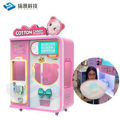 China Vending Machine Robot Banknotes Rainbow Color Vending Machine Robot Cartoon Cotton Candy Commercial Supply Vending Machine for sale