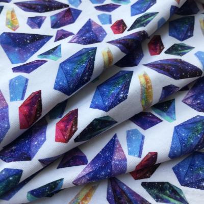 China Organic NO MOQ Oeko-Tex Wholesale Fabric Digital Printed Spandex 220g Organic Cotton Soft Custom Jersey Fabrci for sale