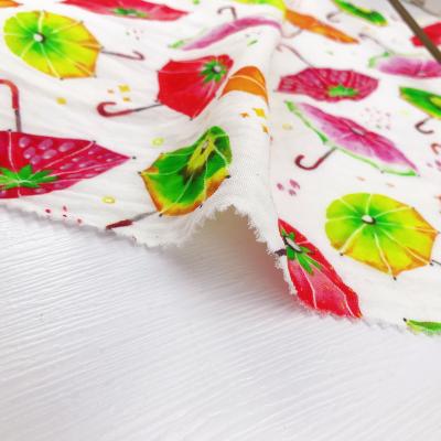 China Organic NO MOQ oeko-Tex Digital Fabric Printing Manufacturer Custom Oraganic Cotton Muslin Fabric For Baby for sale