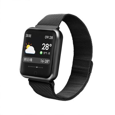 China 2020 New Product Steel Strap P68 Bluetooth Fitness Tracking 1.3 Inch Touch Screen Smart Watch for sale