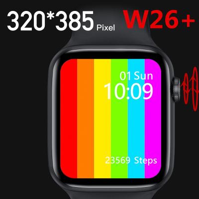 China NEW W26 plus 44MM touch screen 1.75 inch smart watch BT call smartwatch W26 pro IP68 waterproof dual UI heart rate fitness tracker for sale