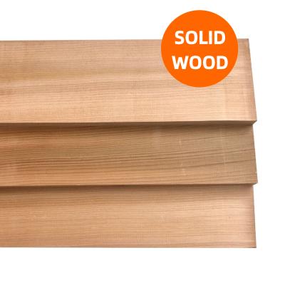 China Exterior Solid Wood Shingle Heat Insulation Siding Western Red Cedar Wood Bevel Siding for sale