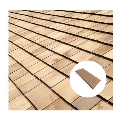 China Corrosion Resistance Multifunctional Home Decorums Warm Cedar Shingles Energy Saving Keep Wood Roofing Shingles for sale