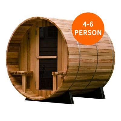 China Computer Control Panel Infared Sauna Room Steam Fir Cedar Solid Wood Dome Sauna Outdoor Dry Room for sale