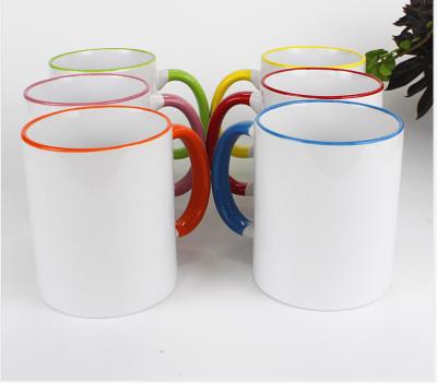 China Durable Sublimation Mug Ceramic Mug Coffee Mug That Provide Heat Transfer Customized Service Capabilities for sale