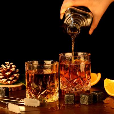 China Best Viable Gifts Whiskey Stones Gift Set Glass Set Of Ice Cube Whiskey Stone Wooden Box Gift Set 2 for sale