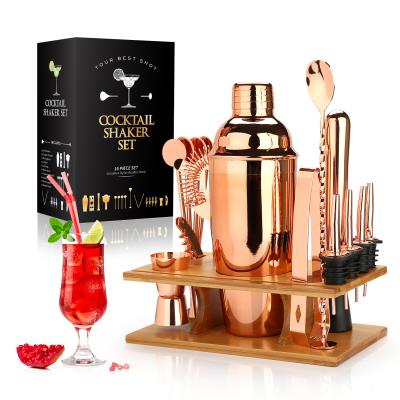 China Viable Customized Cocktail Shaker Making Set, Bartender Kit for Martini Wine, Tool Mixer Stainless Steel Bars, Drinks Party Accessories for sale