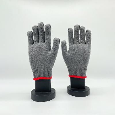 China Cotton Knitted Work Protective Gloves General Service Anti-Slip Industrial Work Gloves for sale