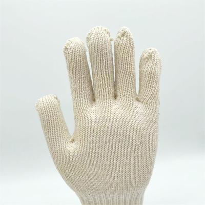 China Promotion 7 Gague Cotton Yellow Anti-Slip Hand Gloves With 23-26 Cm Length for sale