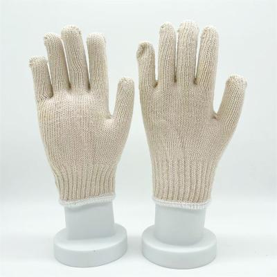 China Cheap Anti Slip Unisex String Knit Cotton Gloves Anti Cut Works Gloves for sale