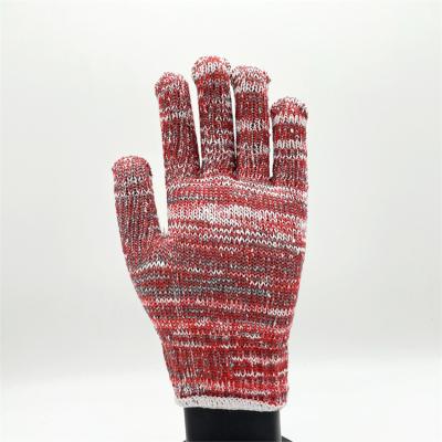 China New Arrival 40-70g Anti-slip Colorful Blend Yarn Knit Chat Protective Work Gloves for sale