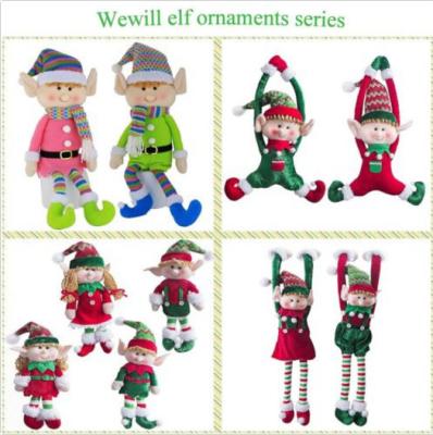 China Lovely Holiday Plush Toys Christmas Elves Dolls 20cm Size Home Decoration for sale