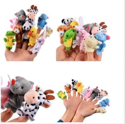 China Soft Plush Animal Finger Puppets Story Time Velvet for Toddlers 10pcs for sale