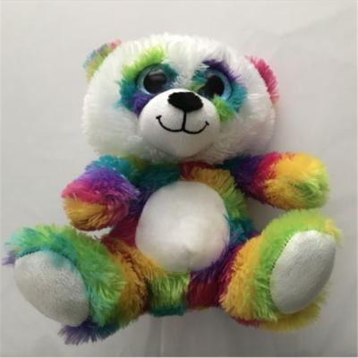 China Peluche del oso de panda del arco iris del peekaboo, chispa suave linda de la felpa de las muñecas el 10cm en venta