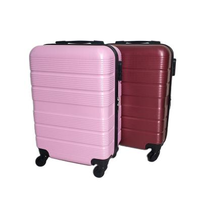 China Wholesale Hard Shell Suitcase Packaging Box New Design Airport Hard Remove Small Case Travel Moving Carry On Luggage Suitcase Boxes Pink Set for sale