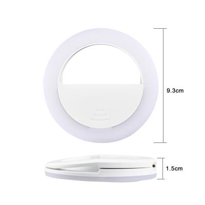 China Brightenlux Mini USB Rechargeable Circle Mini Makeup LED Sufficiency Light Live Broadcast Beauty Photography Photo Ring Light for sale