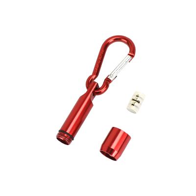 China Factory Bulk Best Selling Metal Mini Portable LED Aluminum Torch Keychain Emergency Cool Pocket Clip Fires Key Chain for sale