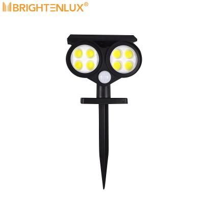 China High Quality Waterproof Plastic Garden Brightenlux Solar Power Motion-Activated Outdoor Solar Lawn Light For Garden for sale