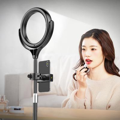 China Inch 3200K-5600K 8 LED Ring Light, Makeup Ring Light Customizable Size Wholesale Adjustable Photography Glow Lamp with Tripod Stand for sale