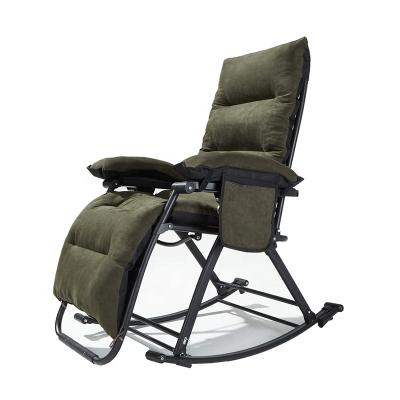 China Foldable Rocking Chair Lounge Garden Chairs Patio Weightless Chair Sun Sofa Recliner for sale