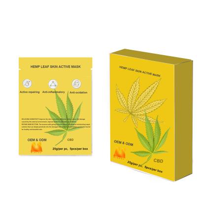 China Acne Treatment OEM/ODM *NEW* Production On Ripe Hemp Product CBD Repair And Active Glow Facial Mask for sale