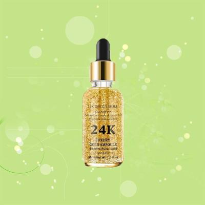 China High Quality Customization 24k Gold Luxury Natural Lifting Nano Serum Anti Acne Treatment Wrinkle Face Lifting Hydrate for sale