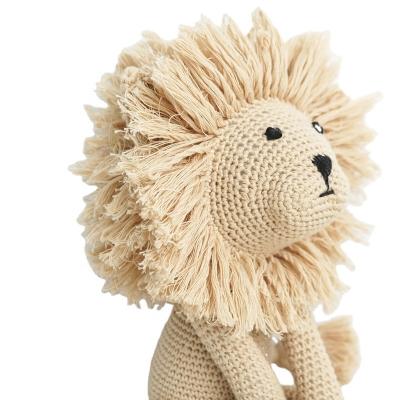 China Creative Toy Handmade 100% Soft Cotton Children Toys Lion Crochet Amigurumi for sale