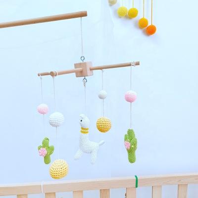 China Gift Amigurumi Baby Crochet Cactus Soft Toy Nursery Mobile Crib Neutral Newborn Baby for sale