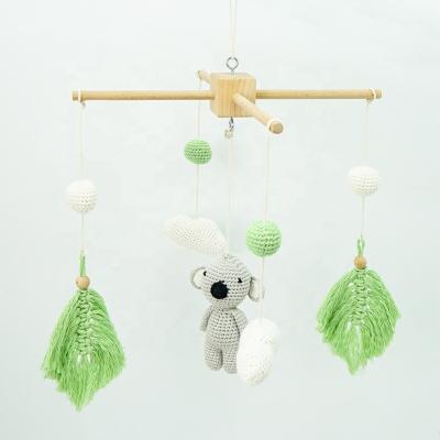 China Soft Baby Crochet Gift Set Amigurumi Toy Koala Montessori Crib Macrame Soft Baby Mobile for sale