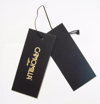 China Durable Embossed Cardboard Security Hologram Foil Hanger Tag for sale