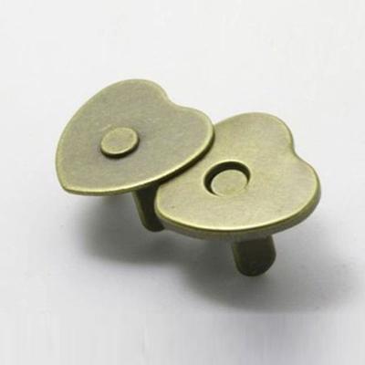 China Viable Wholesale Cheap Metal Button Magnet Magnetic Snap Buttons For Leather Bags for sale