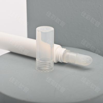 China Cosmetic Packaging 5ml 7ml 10ml Lip Gloss Balm Tube With Silicone Applicator Head for sale