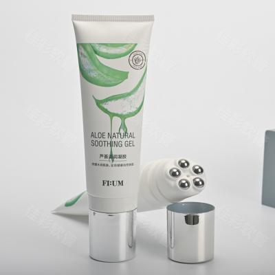 China Custom Cosmetic Packaging OEM ODM Multifunctional Cosmetic Packaging Roll On Ball Head Massage Cream Soft Cosmetic Tube for sale