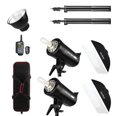 China Convenient to install Godox SK400II 2x400Ws Photo Studio 2m Light Instant Lighting Stand FT16 Trigger Bowens Mount Reflector Godox CB-04 Bag for sale