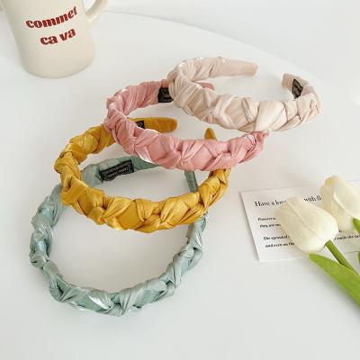 China MEROYAL 2022 Fashion New Arrivals Women Knot Headband Fashion Head Cross Twisted Circle for sale