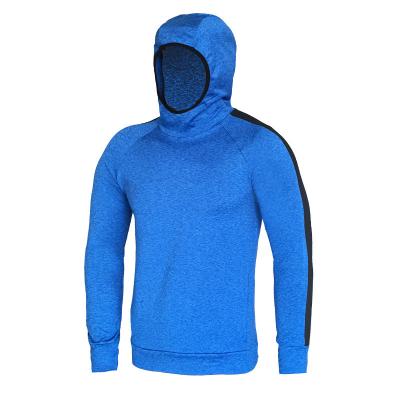 China 2022 Hot Sale Men's Anti-pilling Long Sleeve Sportswear Fitness Solid Color Hoodie Quick Dry Shirt for sale