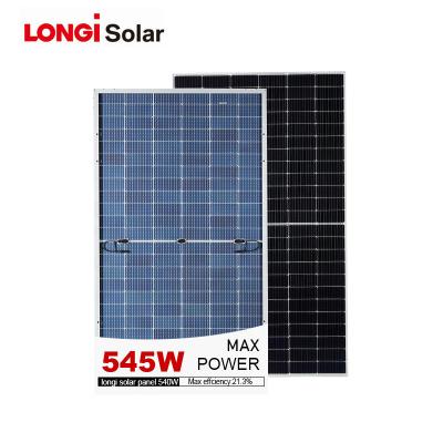 China Monocrystaline Photovoltaic Bifacial Longi Silicon PV Panels Mono Solar Panel lr5-72hph-550m 540W 540W 545W 550W 600W for sale