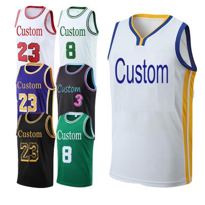 China Breathable OEM Customized Pink White Men's Pba Curry Embroidery Latest Basketball Tank Top Men Sublimation for sale