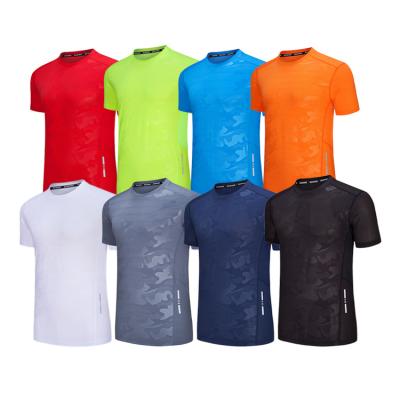 China Big Size Sports Shirts Custom Printing QUICK DRY Professional Gym Manufacturer Family Tees 2021 Mens T Shirt for sale