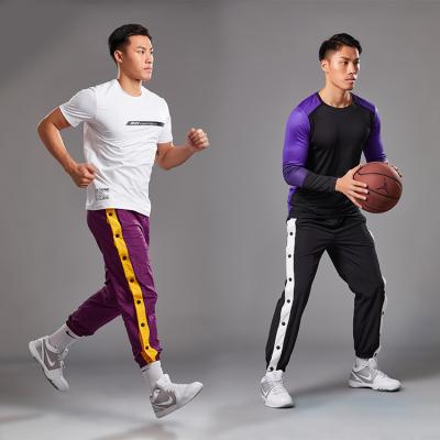 China Custom Logo Double Breasted Warm Up QUICK DRY Pants Sport Tops Pants and Men's Trousers for sale