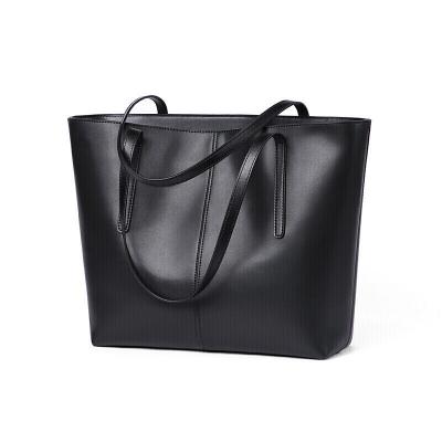 Chine Dames Tote Handbag Niche Black Leather Tote Bag de BSCI à vendre