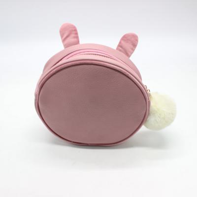 China Circular Travel Cosmetic Storage Bag 20cm 6cm Pink Cosmetic Pouch for sale