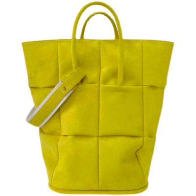 Chine Sac d'épaule en cuir tissé par 30cm givré de sac de seau de courroie de flanelle à vendre