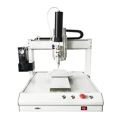 China 3 Axis Tabletop Glue Dispensing Machine 490(l) x 528(w) X Automated 3 Axis Motor Precise Glue Stage Machine 679(h)mm for sale